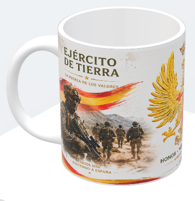 Taza Premium Ejército de Tierra – Honor, Valor y Lealtad