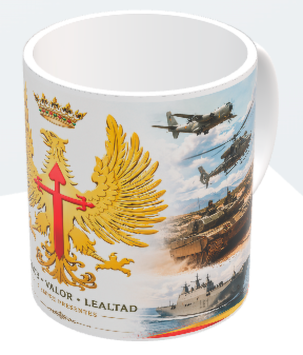 Taza Premium Ejército de Tierra – Honor, Valor y Lealtad