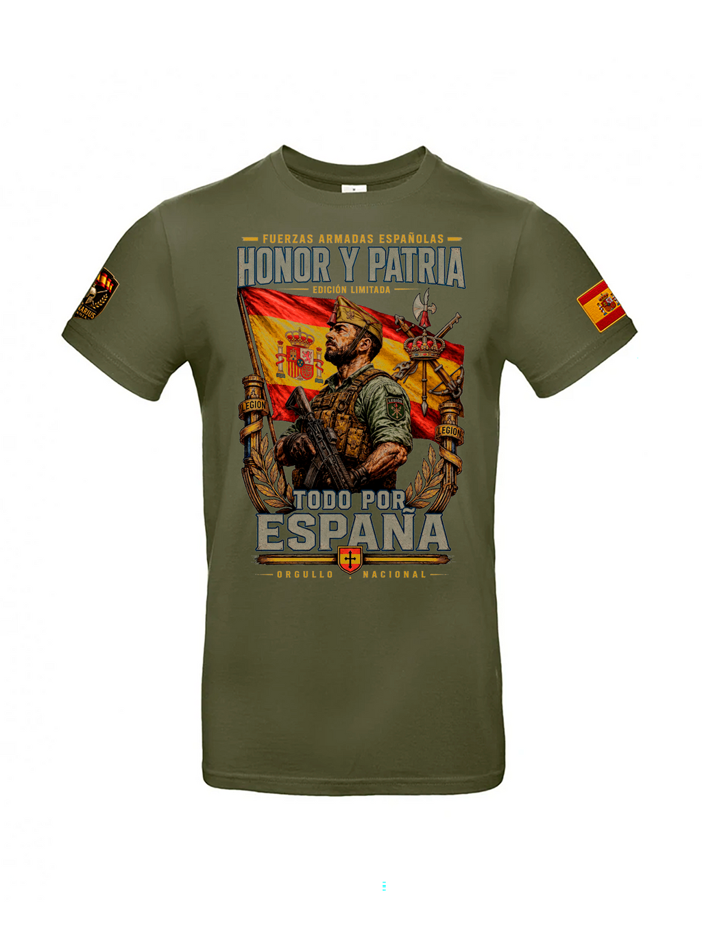 Pack 3 Camisetas Honor y Patria Todo por España - LaLLaM | Edición Premium | Legionarius Hispania