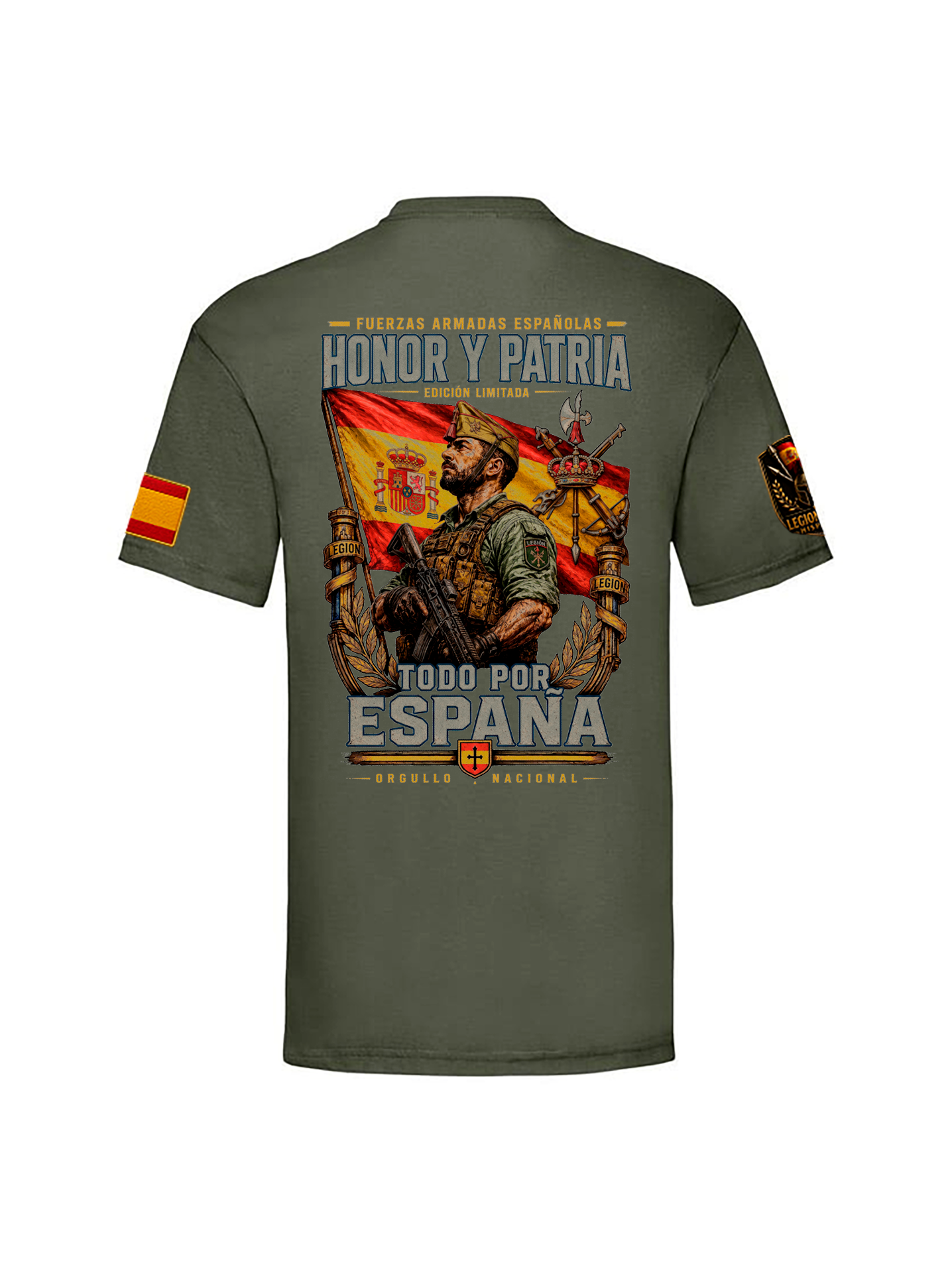 Camiseta Honor y Patria Todo por España - LEGIONARIO| Edición Premium | Legionarius Hispania