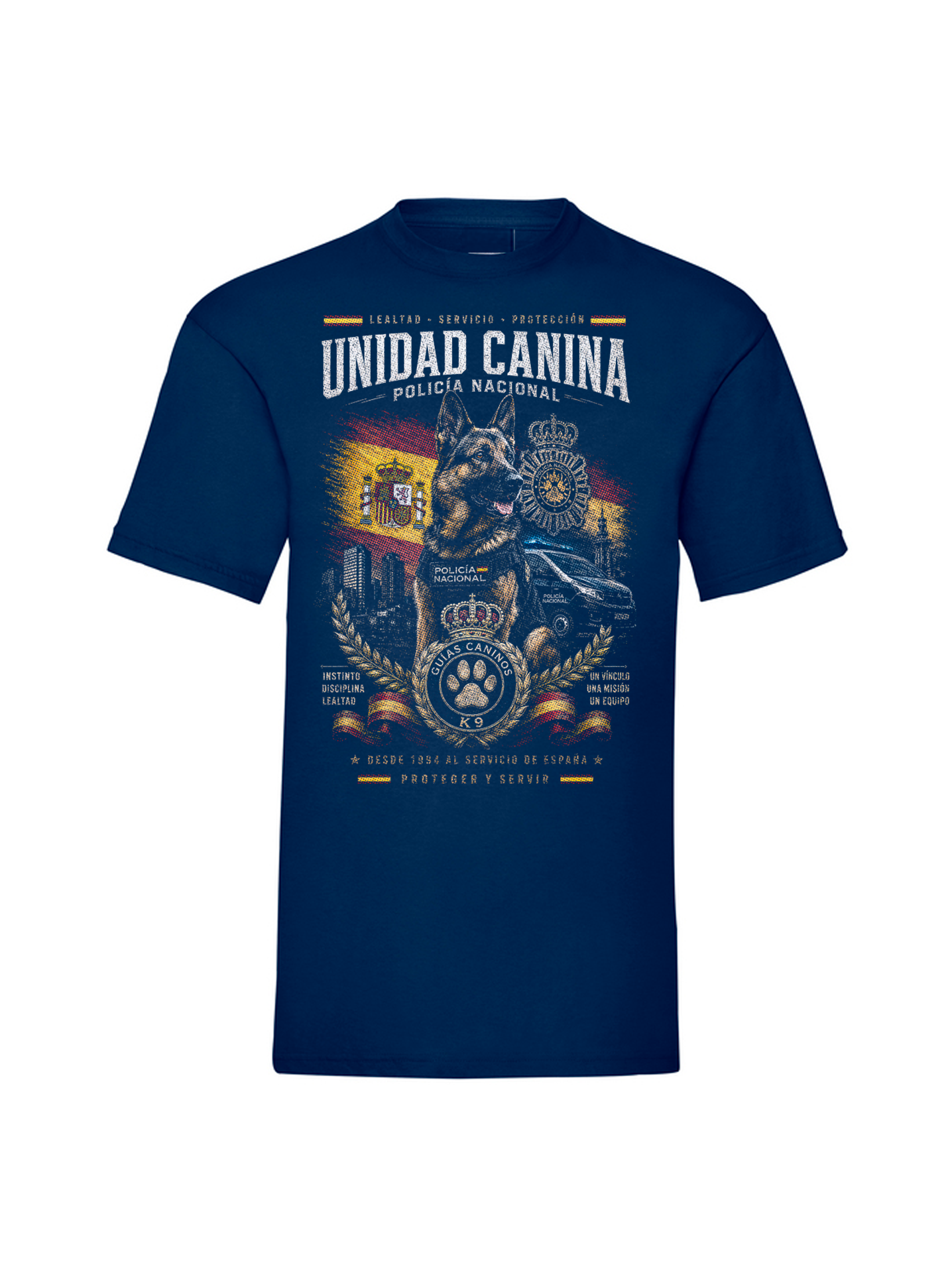 Camiseta Unidad Canina Policía Nacional | Pastor Alemán | Legionarius Hispania
