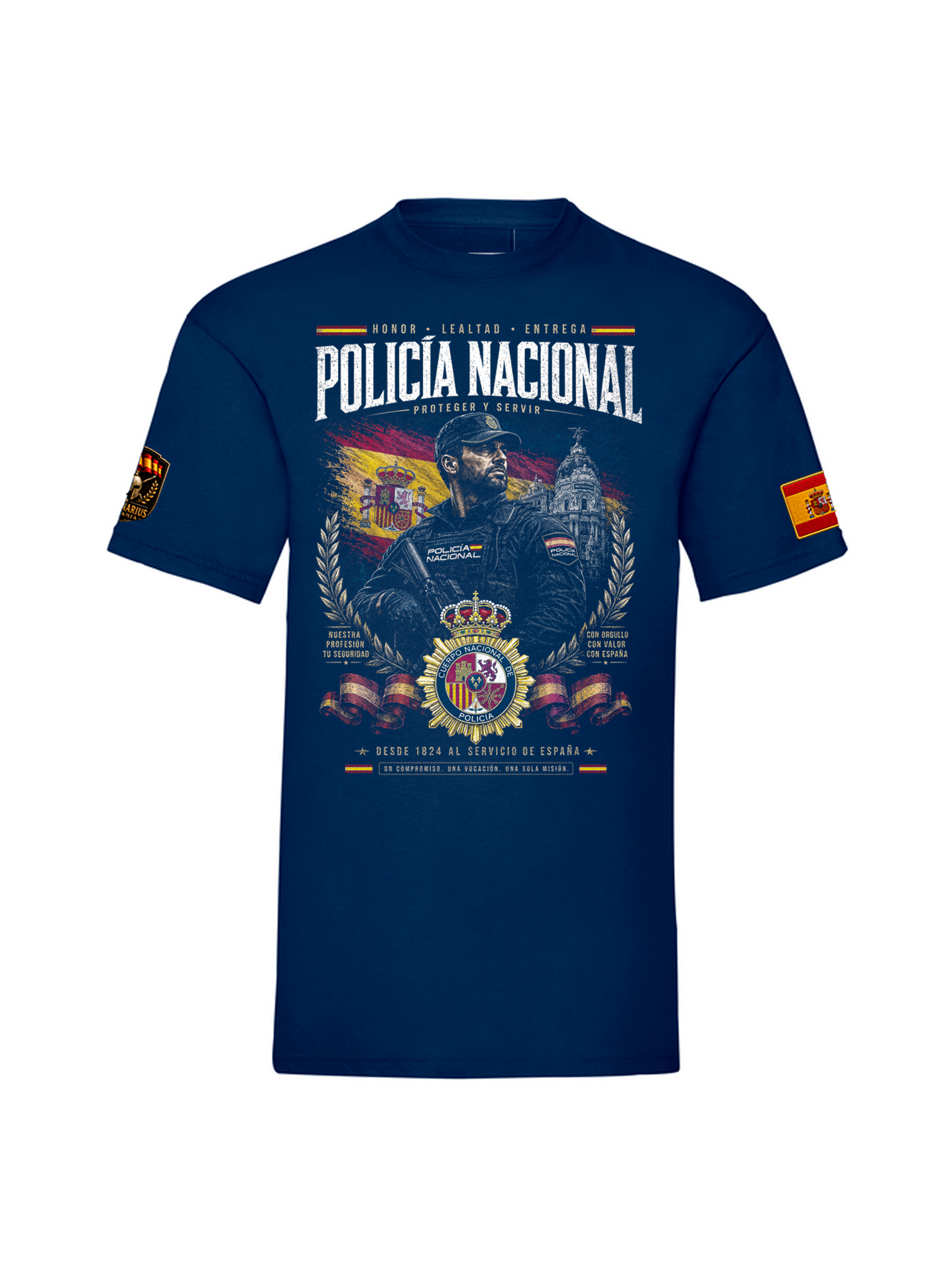 Camiseta Policía Nacional – Honor, Lealtad y Entrega - Edición Exclusiva