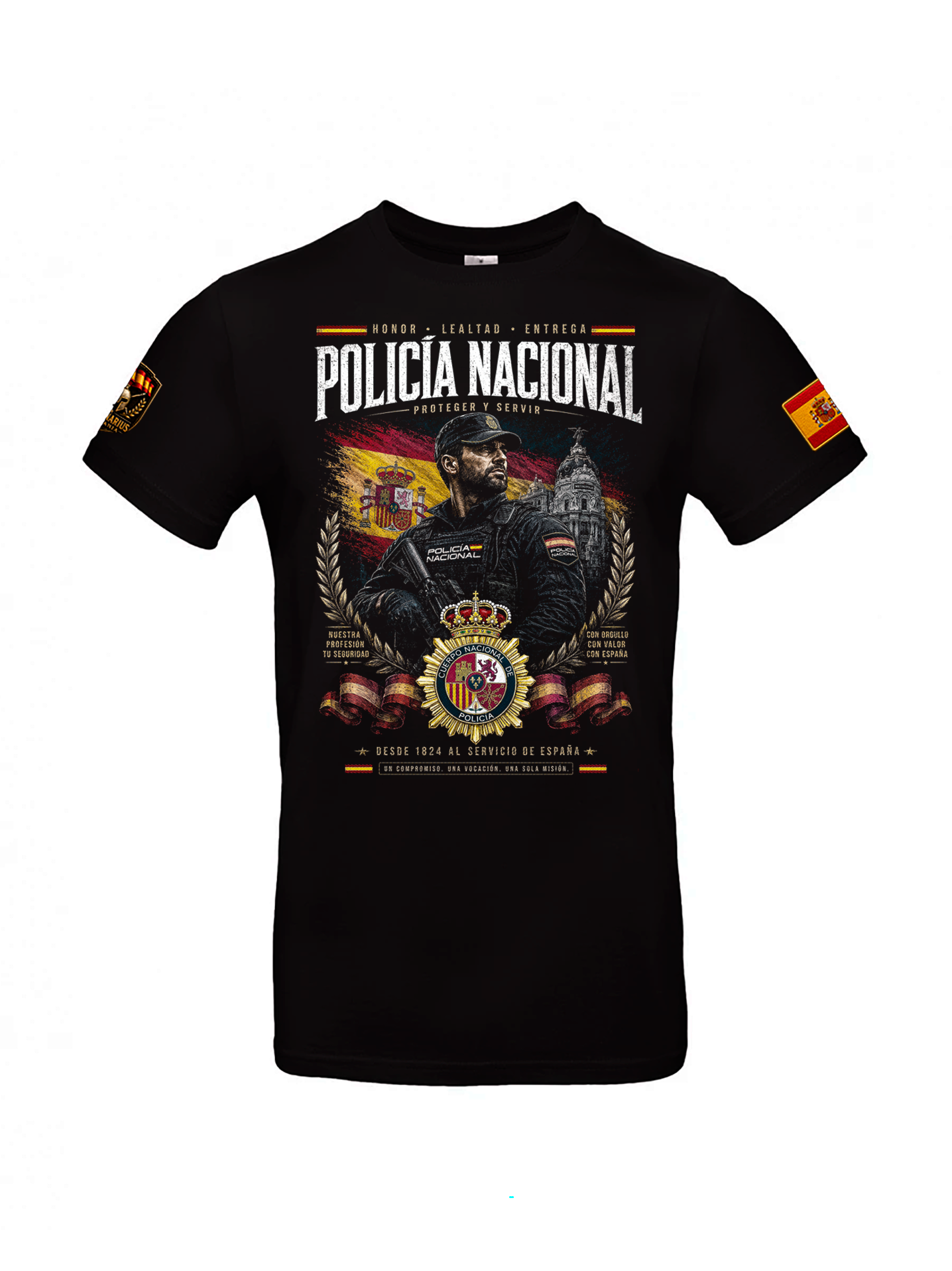 Camiseta Policía Nacional – Honor, Lealtad y Entrega - Edición Exclusiva