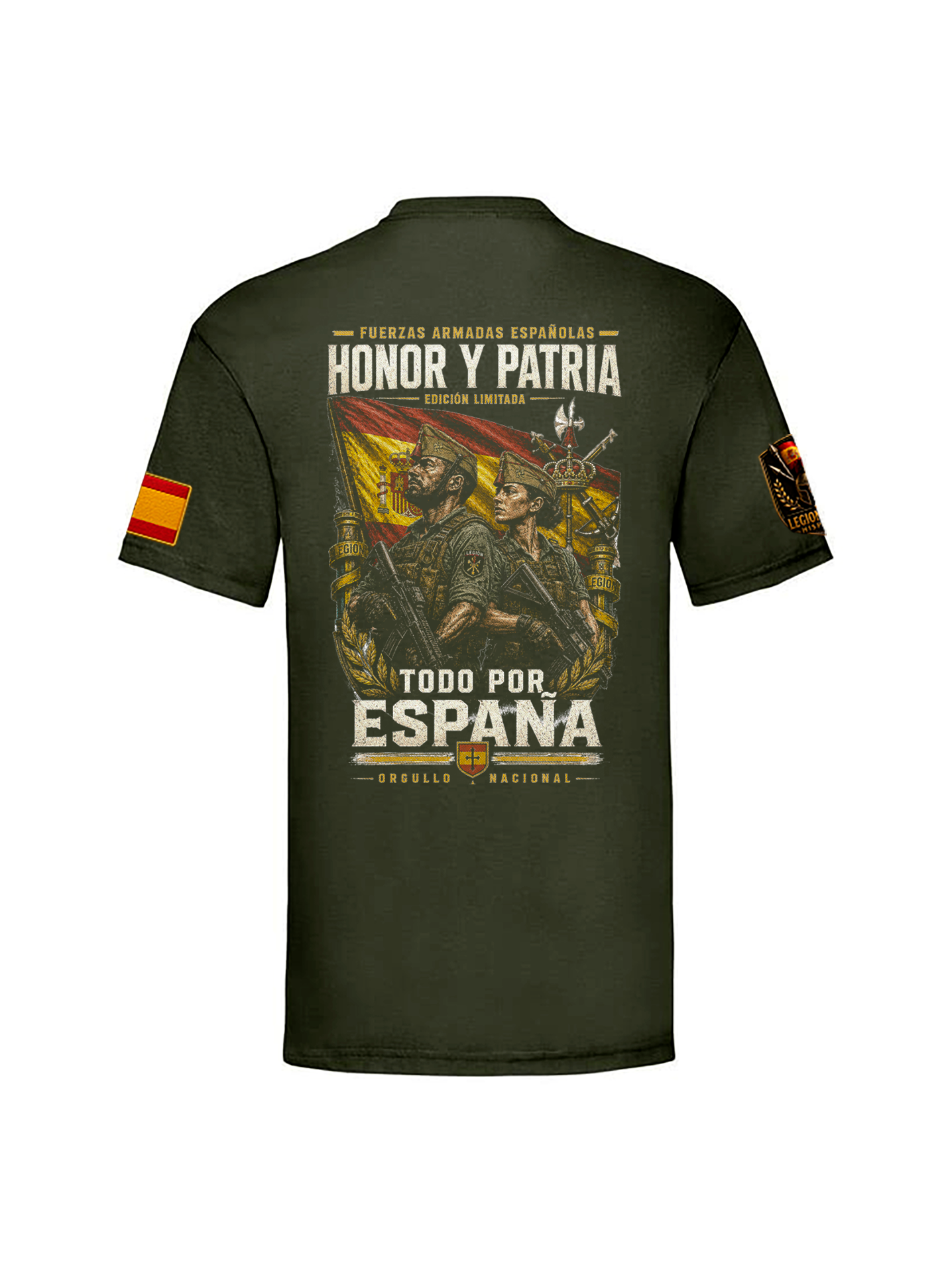 Camiseta Honor y Patria Todo por España - LEGIONARIOS | Edición Premium | Legionarius Hispania