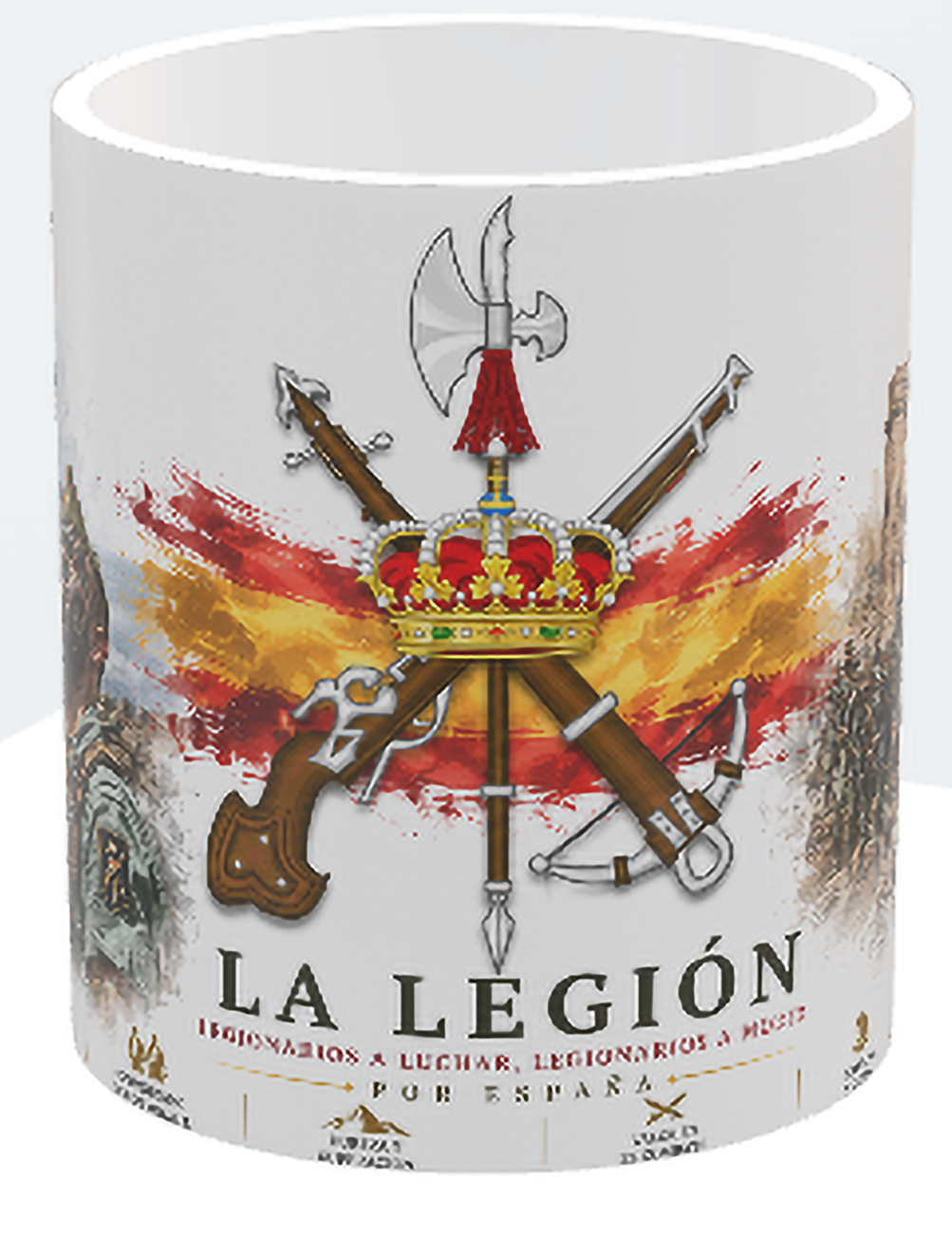 Taza La Legión Española – Honor, Valor y Espíritu Legionario