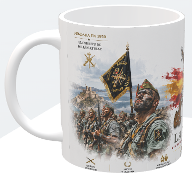 Taza La Legión Española – Honor, Valor y Espíritu Legionario