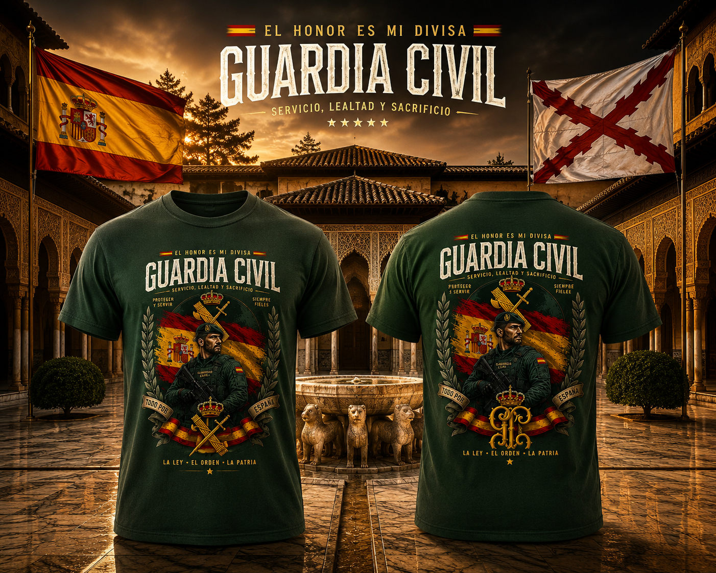 Camiseta Guardia Civil – El Honor es mi Divisa - Edición Exclusiva