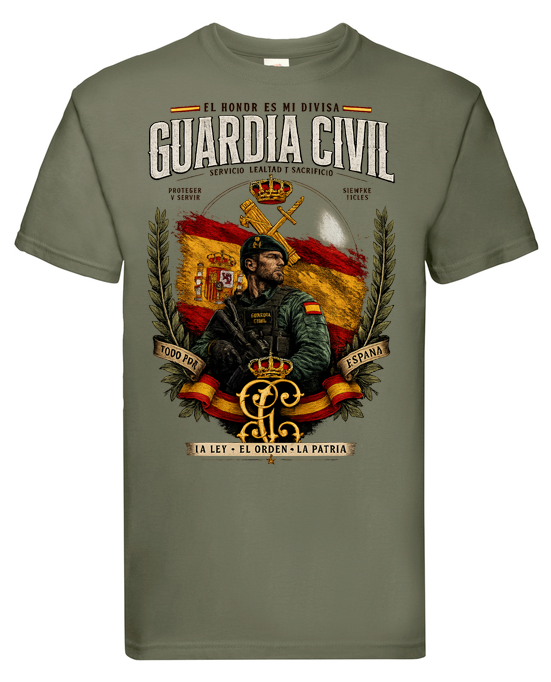 Camiseta Guardia Civil – Honor, Servicio y Sacrificio - Edición Exclusiva