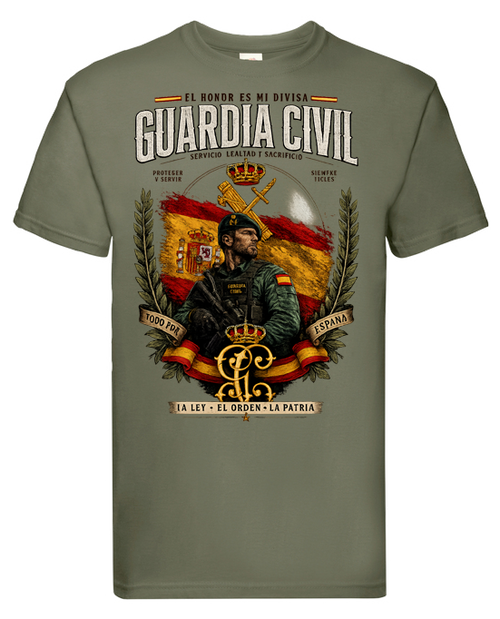 Camiseta Guardia Civil – Honor, Servicio y Sacrificio - Edición Exclusiva