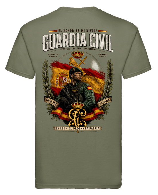 Camiseta Guardia Civil – Honor, Servicio y Sacrificio - Edición Exclusiva