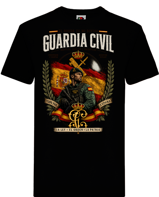 Camiseta Guardia Civil – Honor, Servicio y Sacrificio - Edición Exclusiva