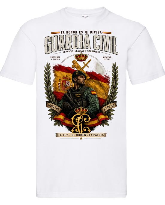 Camiseta Guardia Civil – Honor, Servicio y Sacrificio - Edición Exclusiva