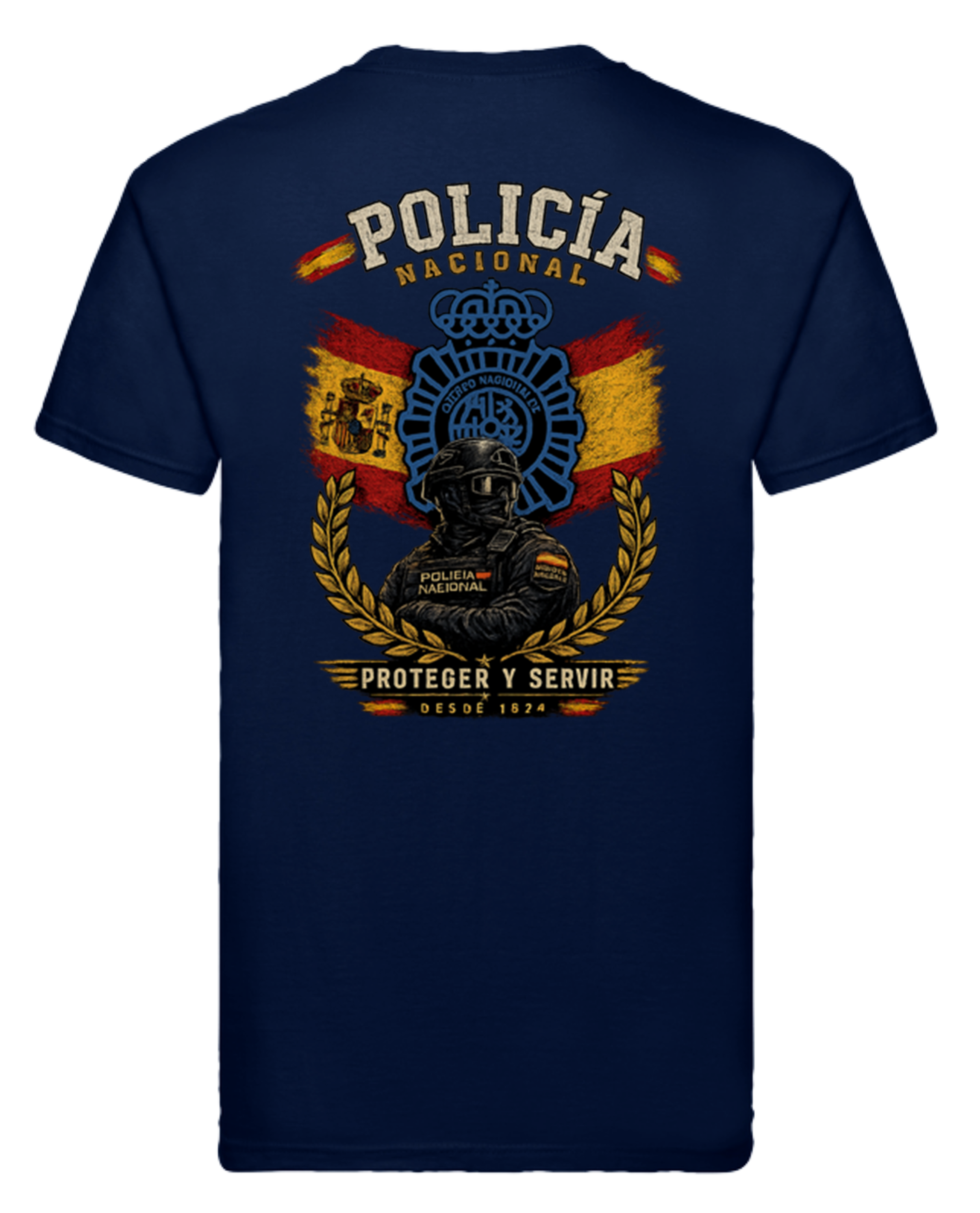 Camiseta Policía Nacional – Proteger y Servir – Edición Exclusiva