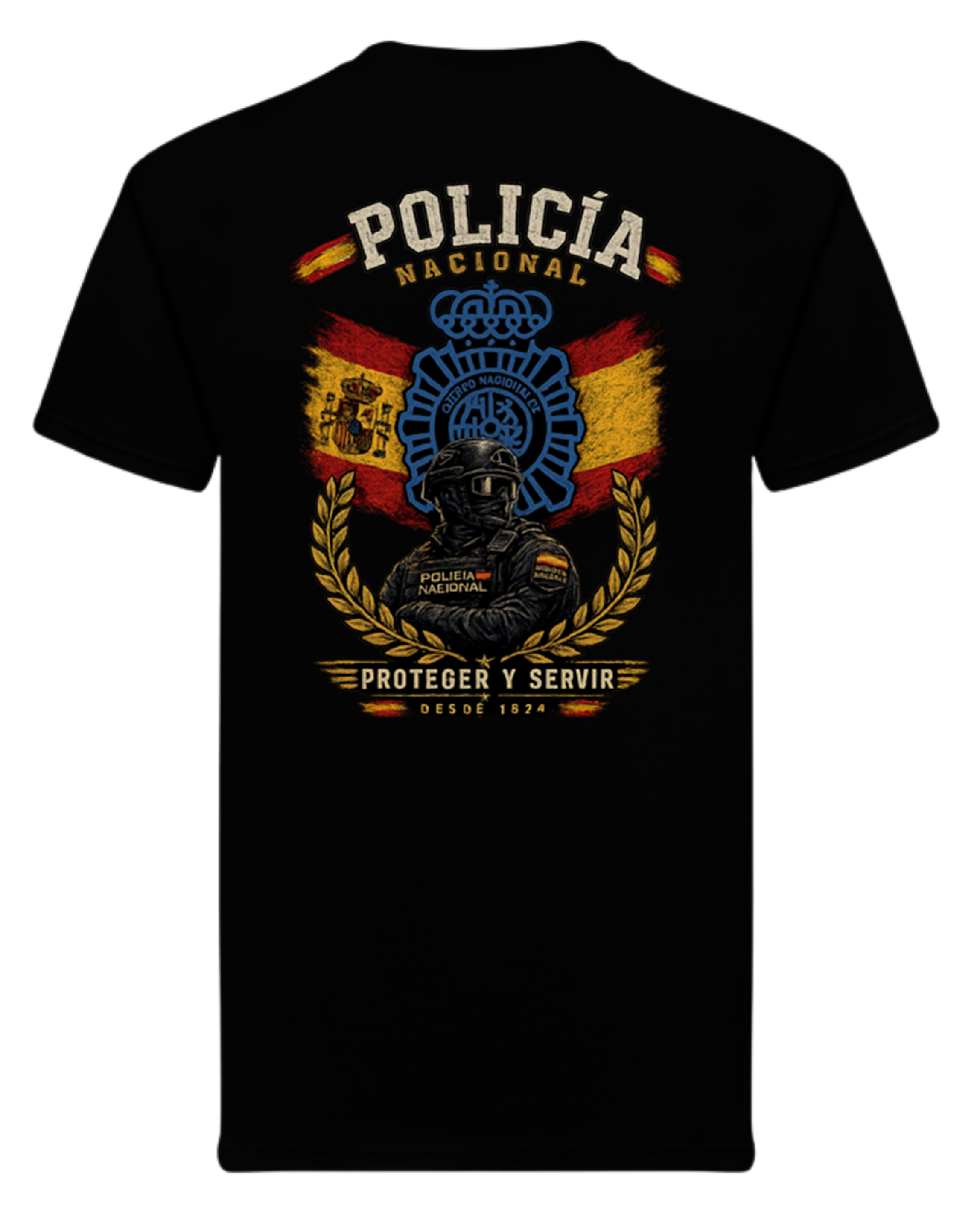 Camiseta Policía Nacional – Proteger y Servir – Edición Exclusiva