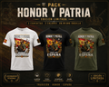Pack 3 Camisetas Honor y Patria Todo por España - LaLLaM | Edición Premium | Legionarius Hispania