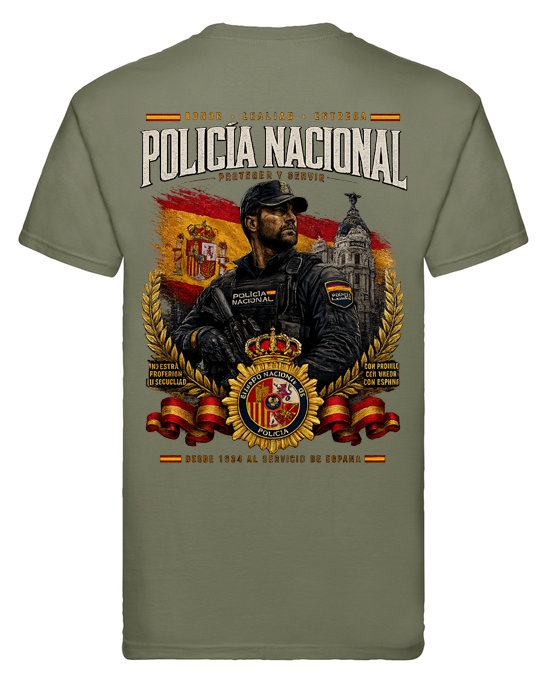 Camiseta Policía Nacional – Honor, Lealtad y Entrega - Edición Exclusiva