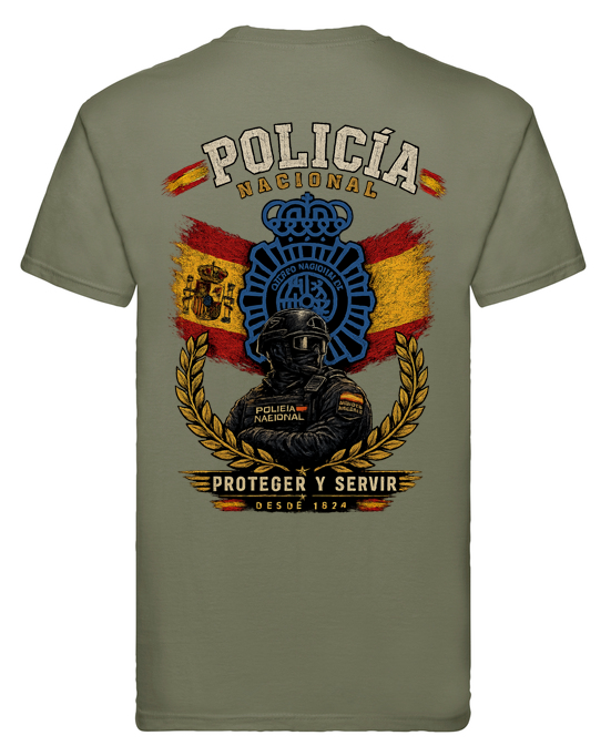 Camiseta Policía Nacional – Proteger y Servir – Edición Exclusiva