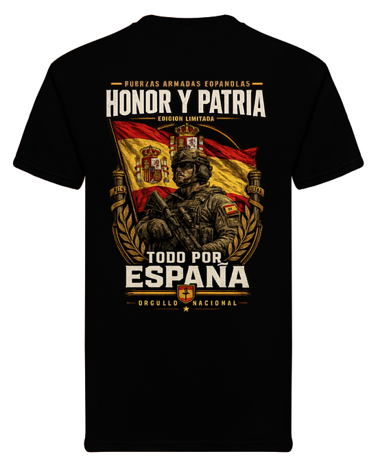 Camiseta Honor y Patria – Todo por España - Edición Exclusiva