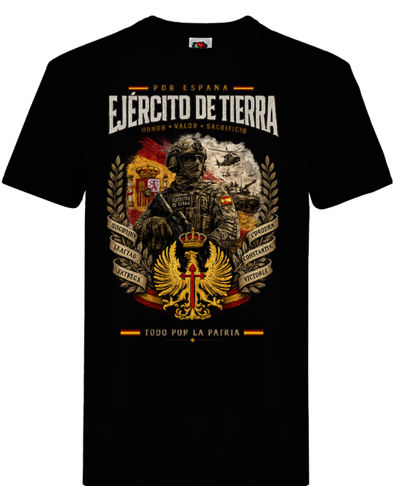 Camiseta Ejército de Tierra – Honor, Valor y Sacrificio - Edición Exclusiva