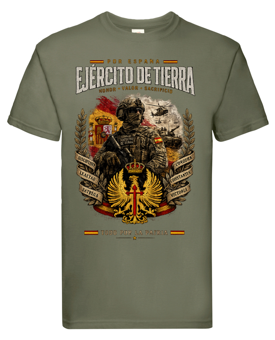 Camiseta Ejército de Tierra – Honor, Valor y Sacrificio - Edición Exclusiva