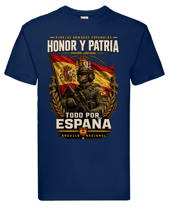 Camiseta Honor y Patria – Todo por España - Edición Exclusiva