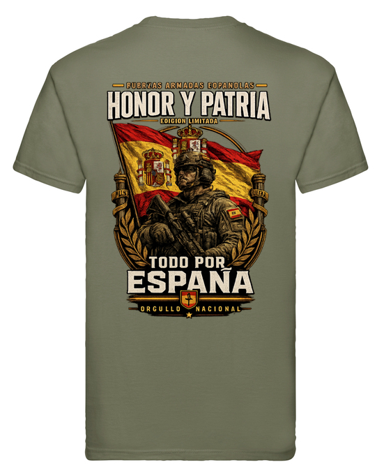 Camiseta Honor y Patria – Todo por España - Edición Exclusiva