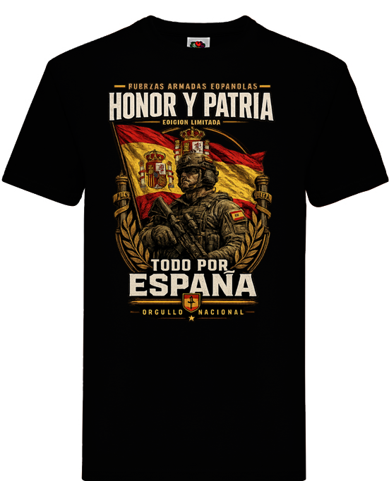 Camiseta Honor y Patria – Todo por España - Edición Exclusiva