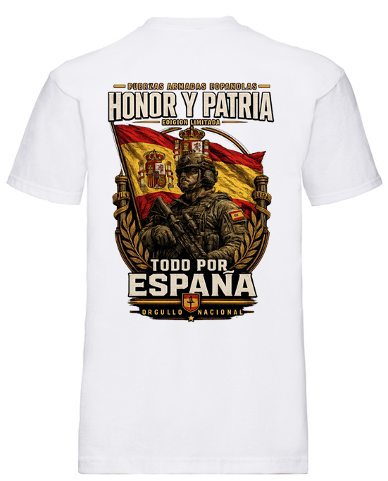 Camiseta Honor y Patria – Todo por España - Edición Exclusiva