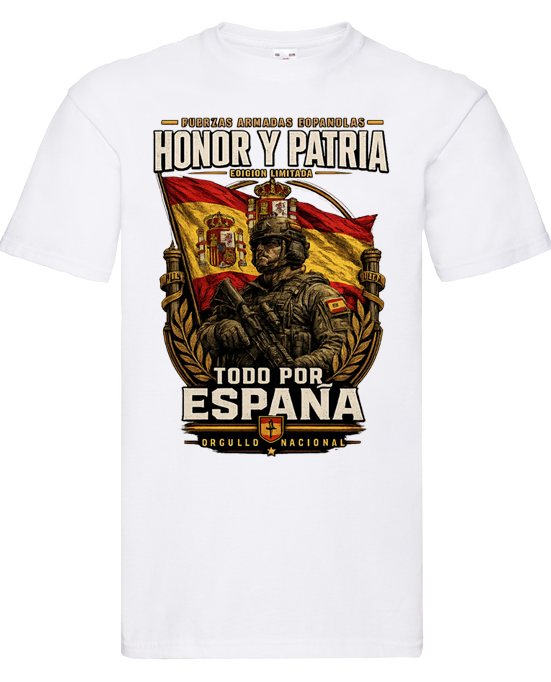 Camiseta Honor y Patria – Todo por España - Edición Exclusiva