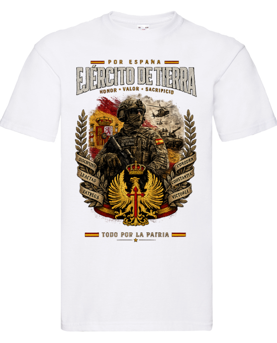 Camiseta Ejército de Tierra – Honor, Valor y Sacrificio - Edición Exclusiva